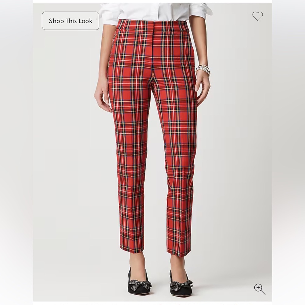 Plaid Red Women's Pants